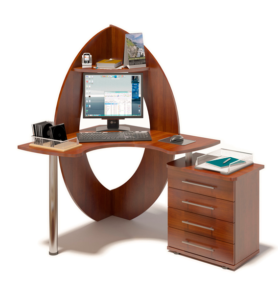 Компьютерный стол «КСТ-101.2 Испанский орех»