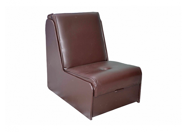 Кресло-кровать «Аккордеон» №2 экокожа шоколад
