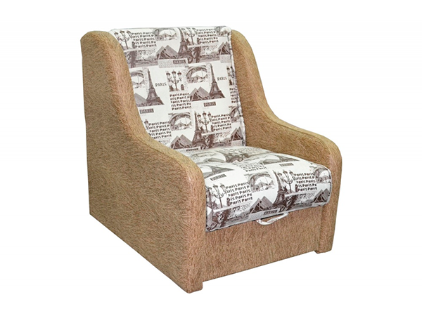 Кресло-кровать «Аккордеон» газета коричневая