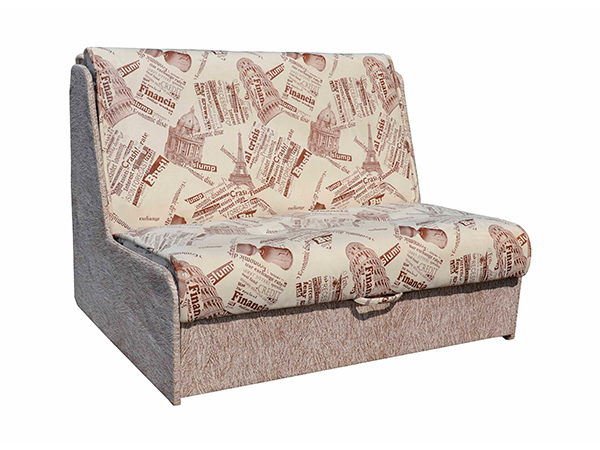 Большой кресло-кровать  «Аккордеон» №2 газета коричневая