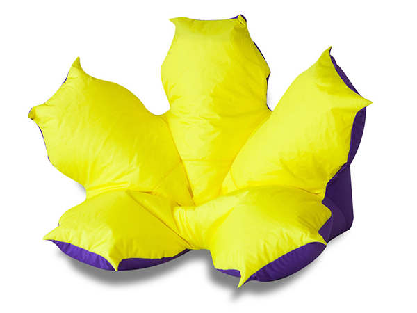 Кресло «Цветок» Желто фиолетовый