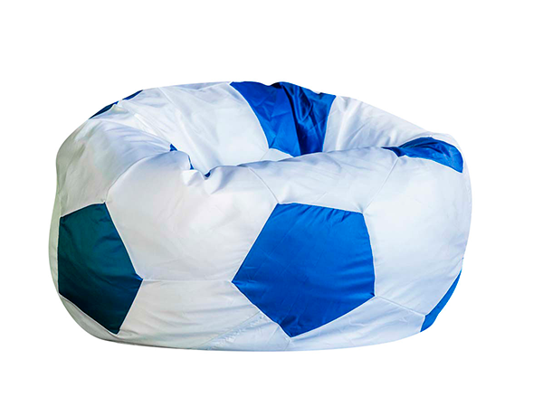 Кресло «Мяч» Бело-Голубой Оксфорд