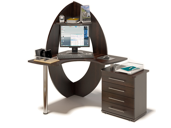 Компьютерный стол «КСТ-101.2 Венге»