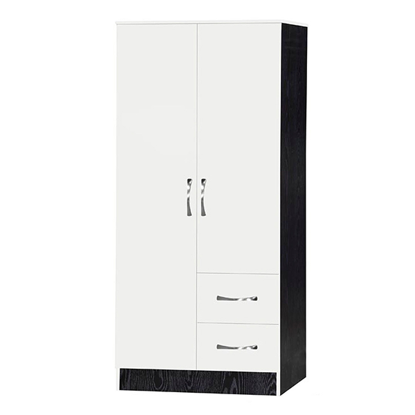 Шкаф распашной «Onika» комбинированный с ящиками, цвет венге, белый