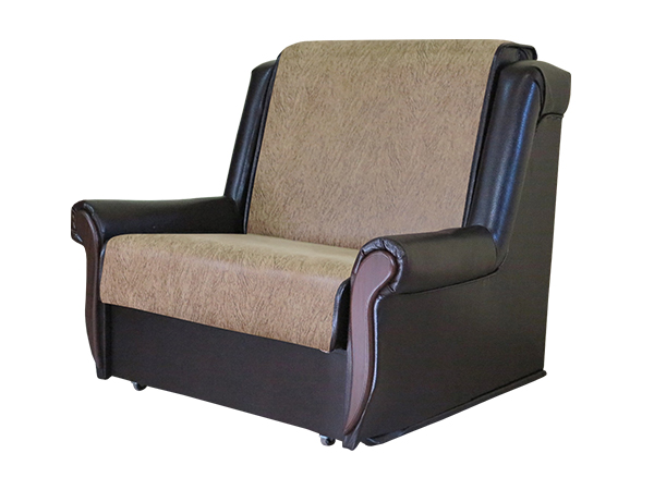 Кресло-кровать «Аккорд М» замша коричневая