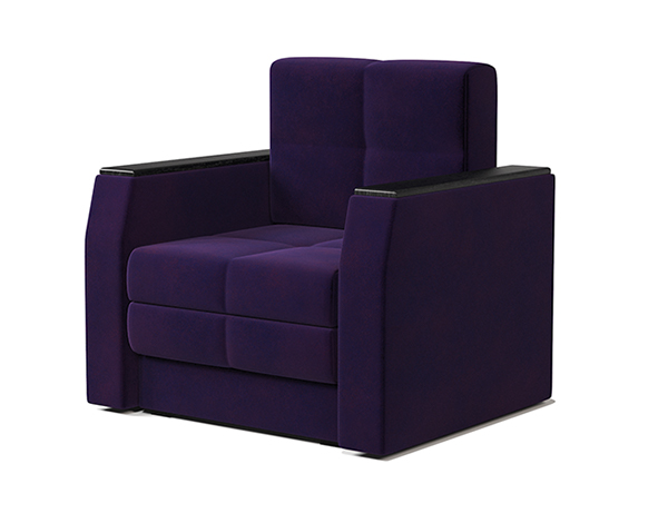 Кресло-кровать «Атлант» велюр фиолетовый