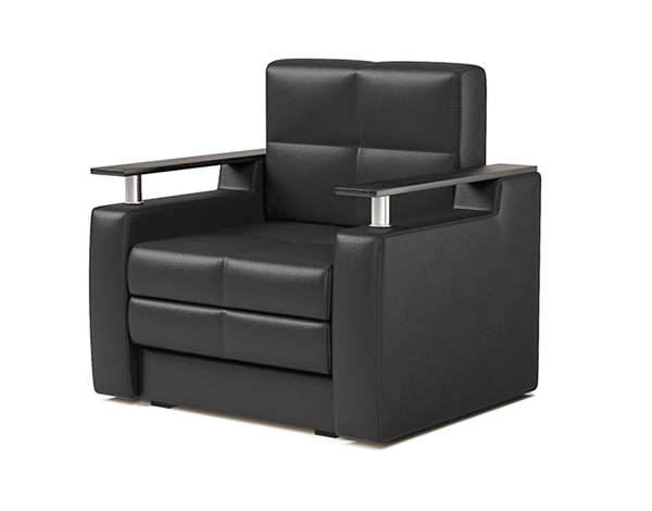 Кресло-кровать «Комфорт» Эко-кожа Черный