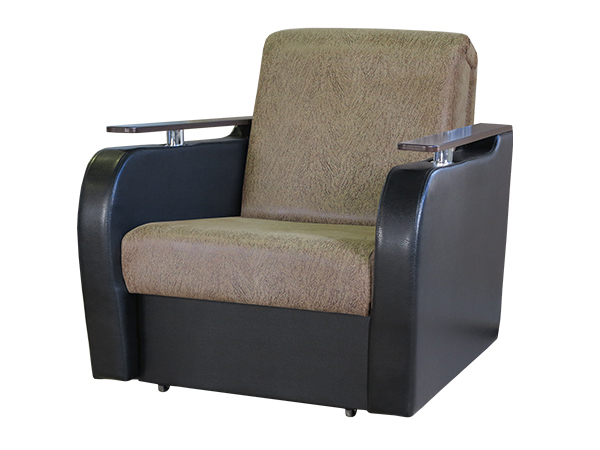 Кресло-кровать Аккордеон «Гранд Д» замша коричневая