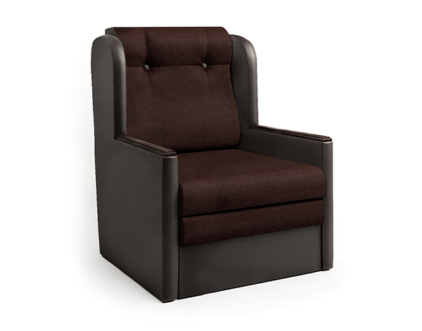 Кресло-кровать «Классика Д» шоколад и рогожка