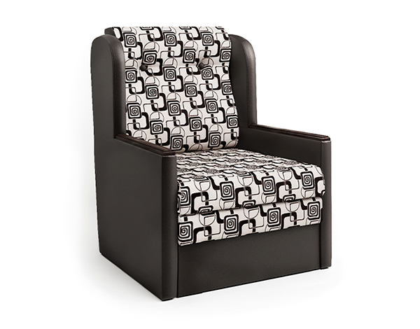 Кресло-кровать «Классика Д» шоколад и ромб