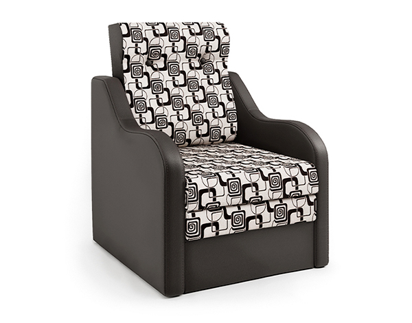 Кресло-кровать «Классика В» шоколад и ромб