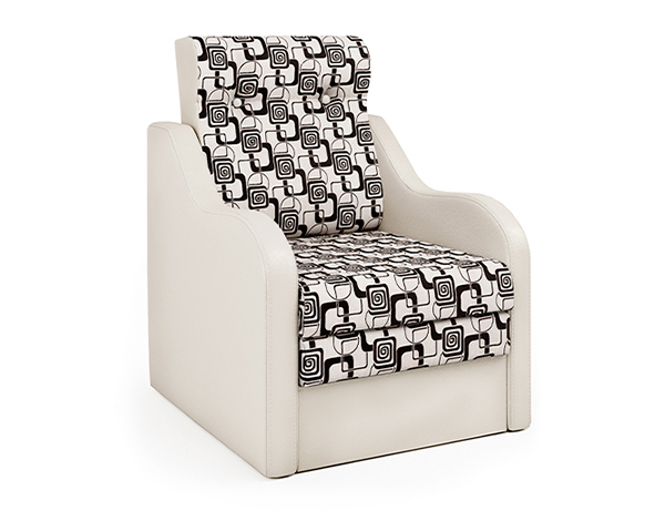 Кресло-кровать «Классика В» экокожа беж и ромб