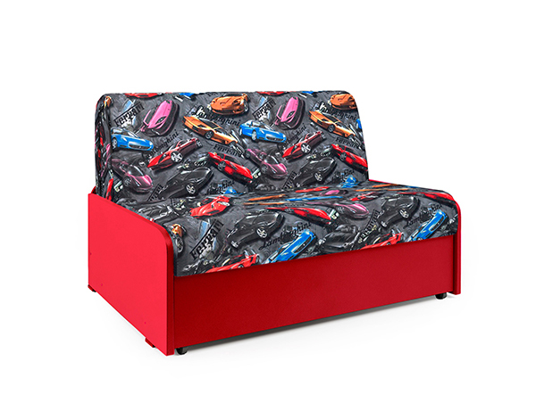 Диван-кровать «Коломбо БП» машинки турбо и красный