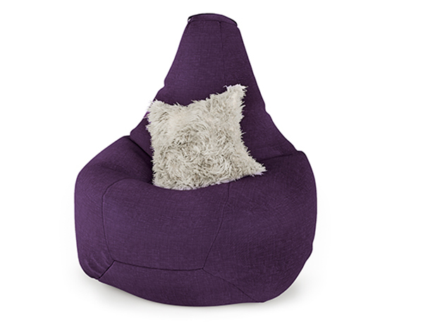 Кресло мешок «Груша» рогожка фиолетовый