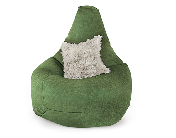 Кресло мешок «Груша» рогожка зеленый
