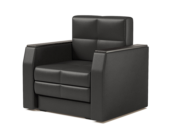 Кресло-кровать «Атлант» экокожа чёрный
