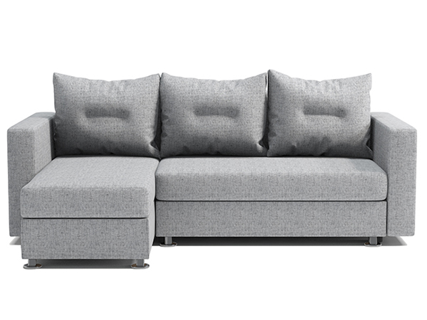 Угловой диван «Ария» шенилл серый